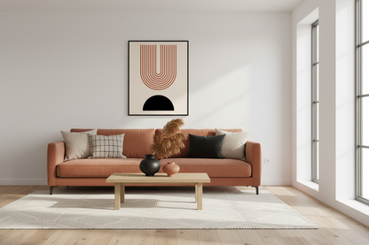 Art black orange design