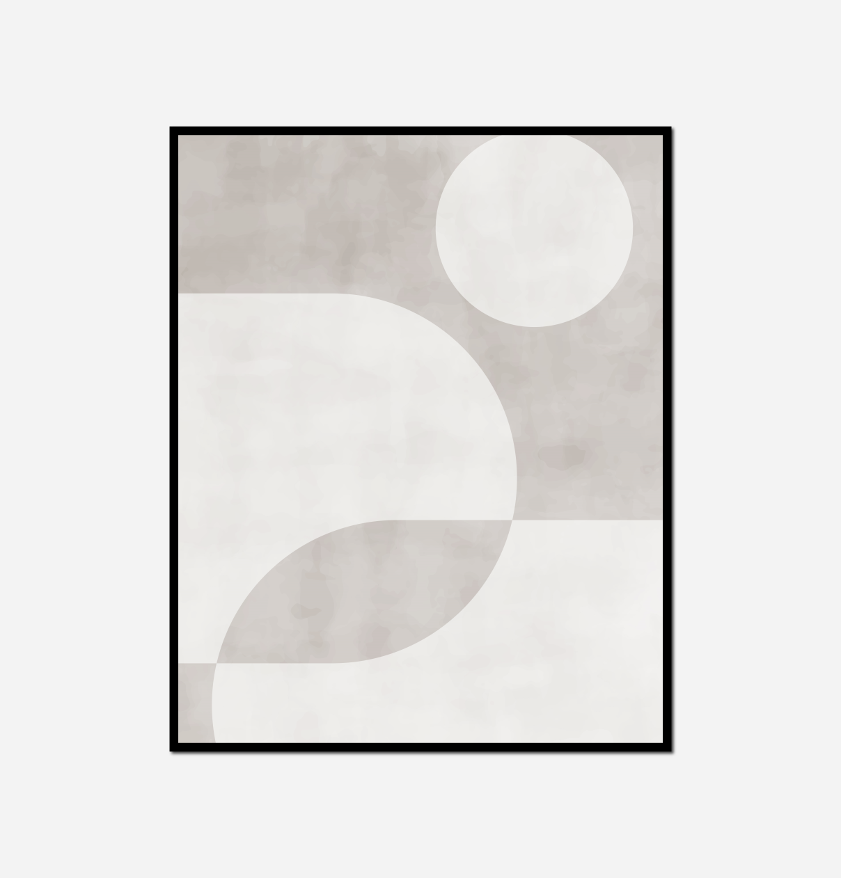 close white grey abstract painting