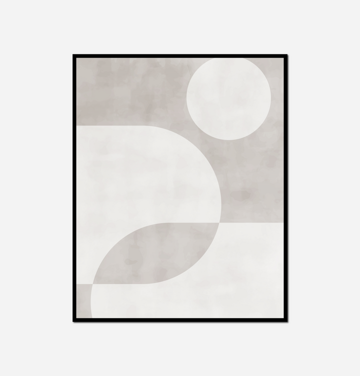 close white grey abstract painting