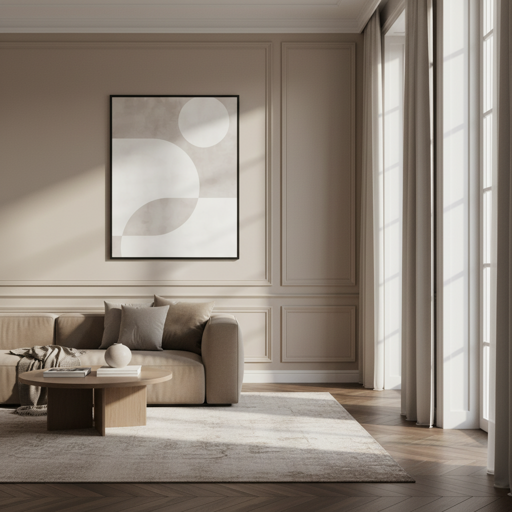Close white grey abstract painting