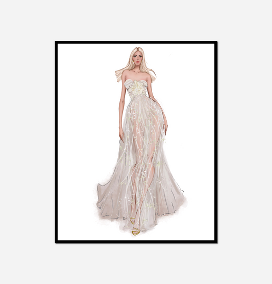 close woman dress white