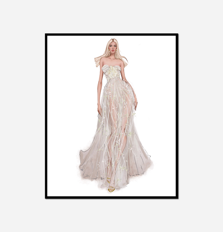 close woman dress white