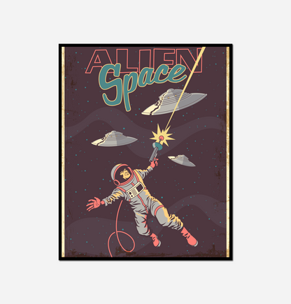 Astronaut flying air