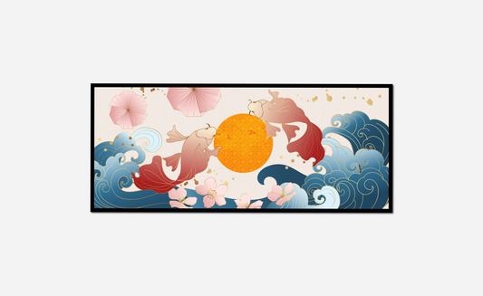 painting sun some animals