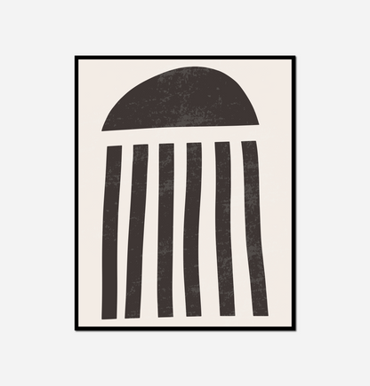 Close black white jelly