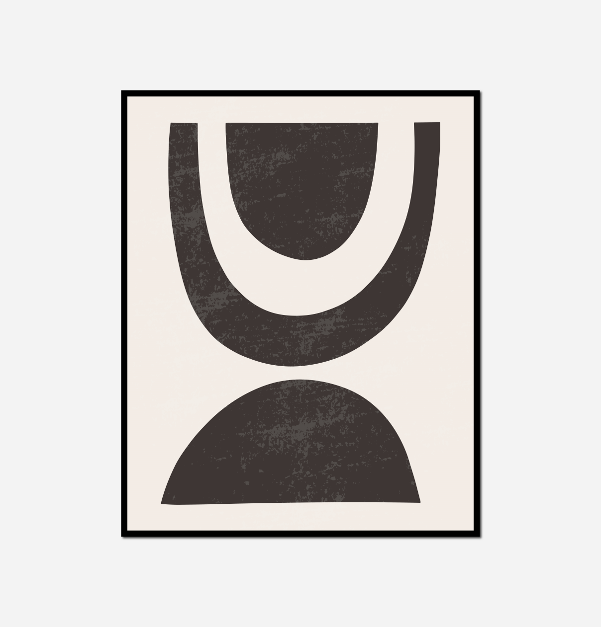 close black white abstract painting black