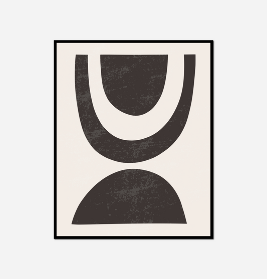 close black white abstract painting black