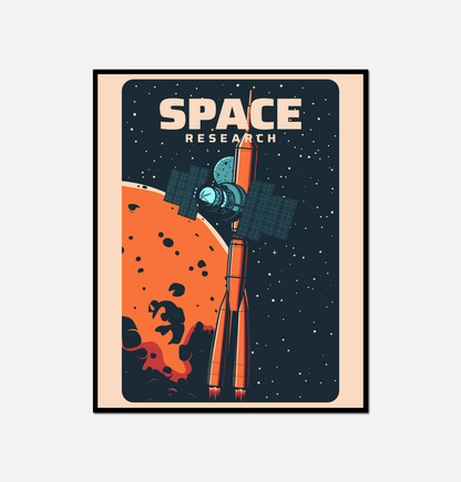 Space station satellite rocket