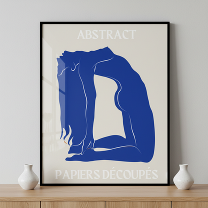 papercut papercuts woman bending over her legs crossed ภาพติดผังสไตล์สแกนดิเนเวีย สำหรับตกแต่งบ้านและคอนโด พร้อมกรอบคุณภาพ