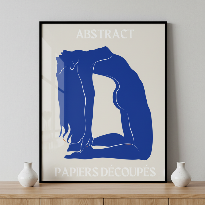 papercut papercuts woman bending over her legs crossed ภาพติดผังสไตล์สแกนดิเนเวีย สำหรับตกแต่งบ้านและคอนโด พร้อมกรอบคุณภาพ