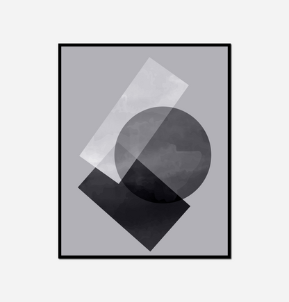 Black white geometric design