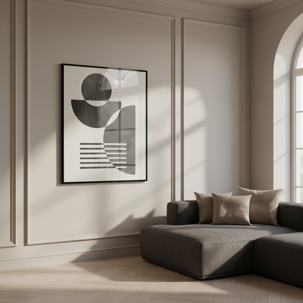 Close black white geometric design