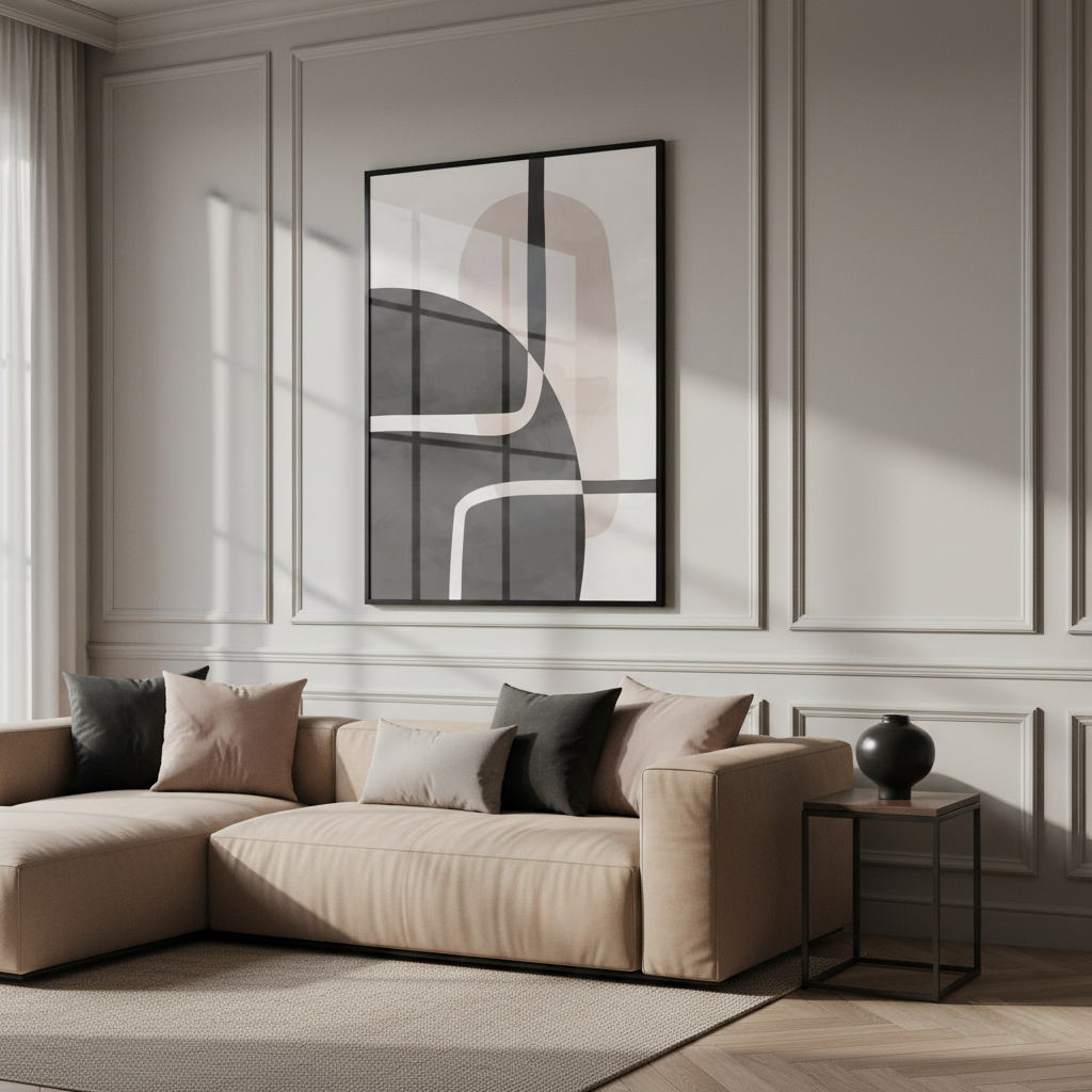 Close black white painting chair