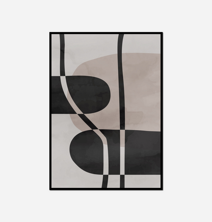 Close black white painting