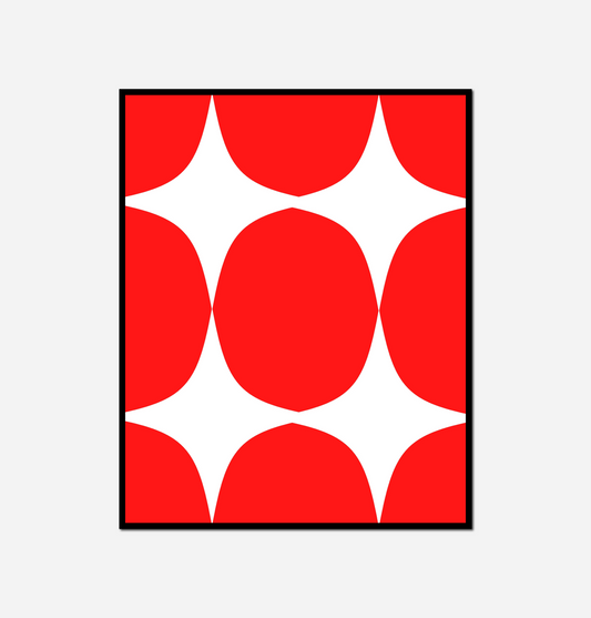 close red white polka dot