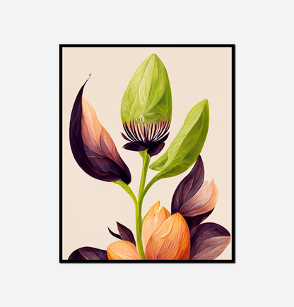 Flower green leaf