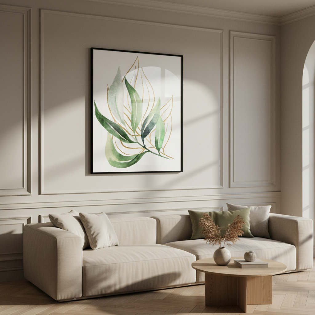 Green leaf white
