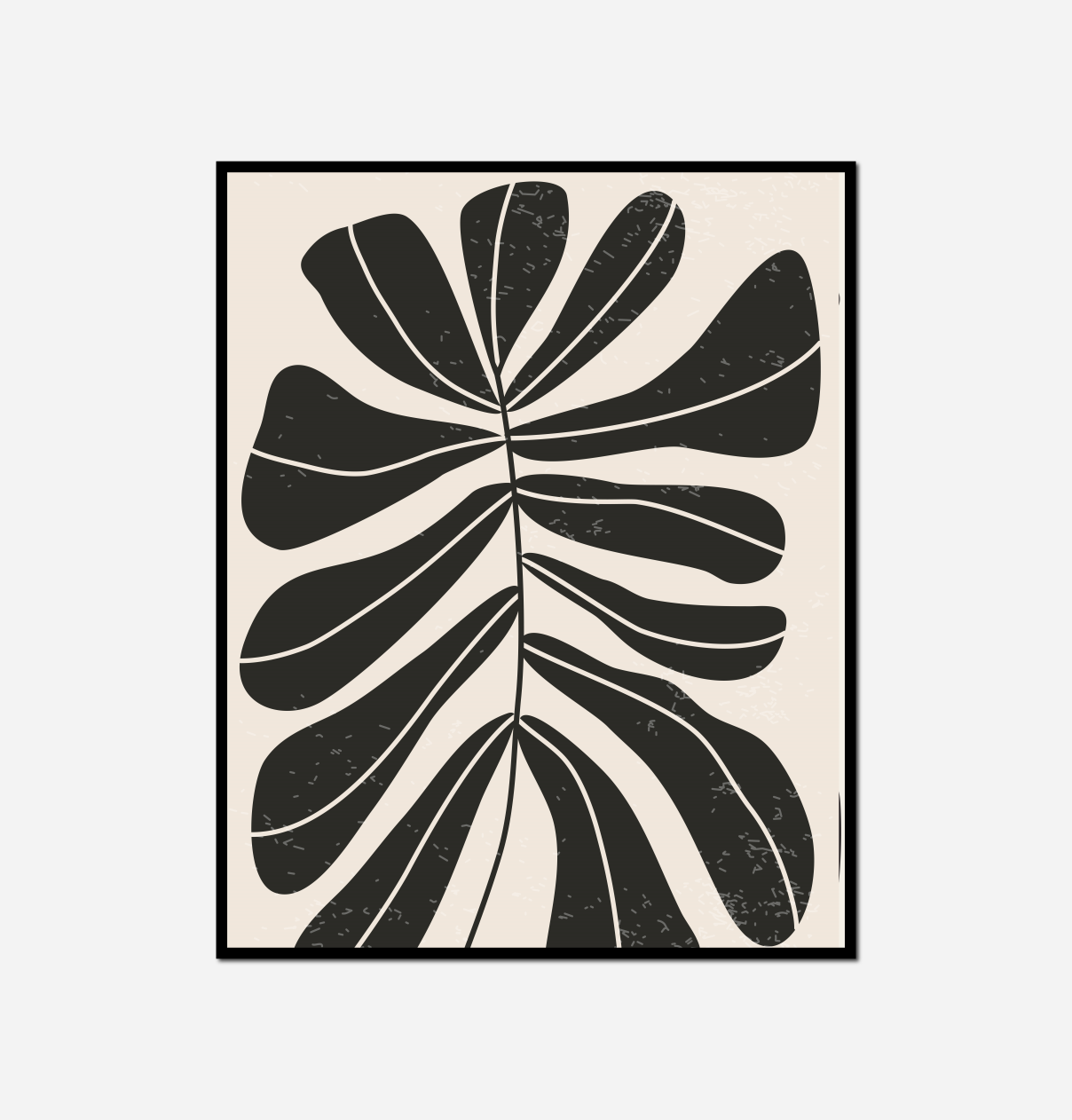 close black white plant