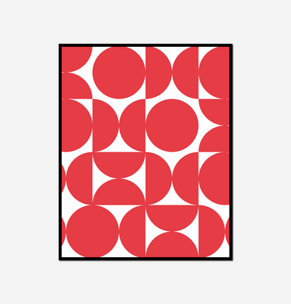 Close red white black