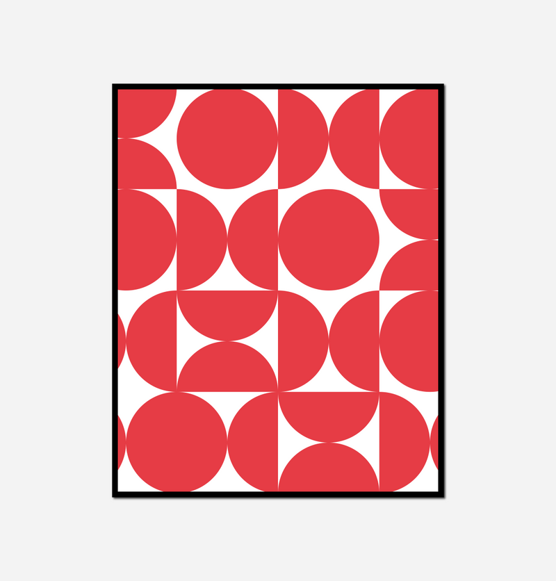 Close red white black