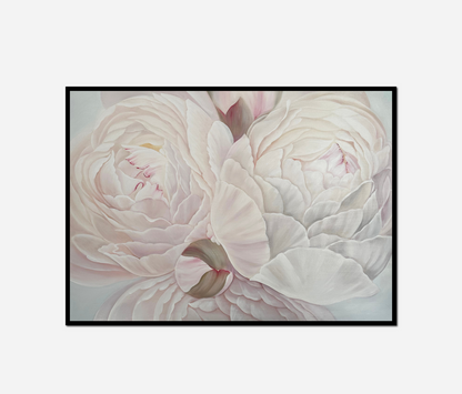Painting white flower black