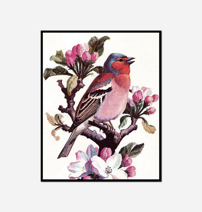 Bird sitting branch tree