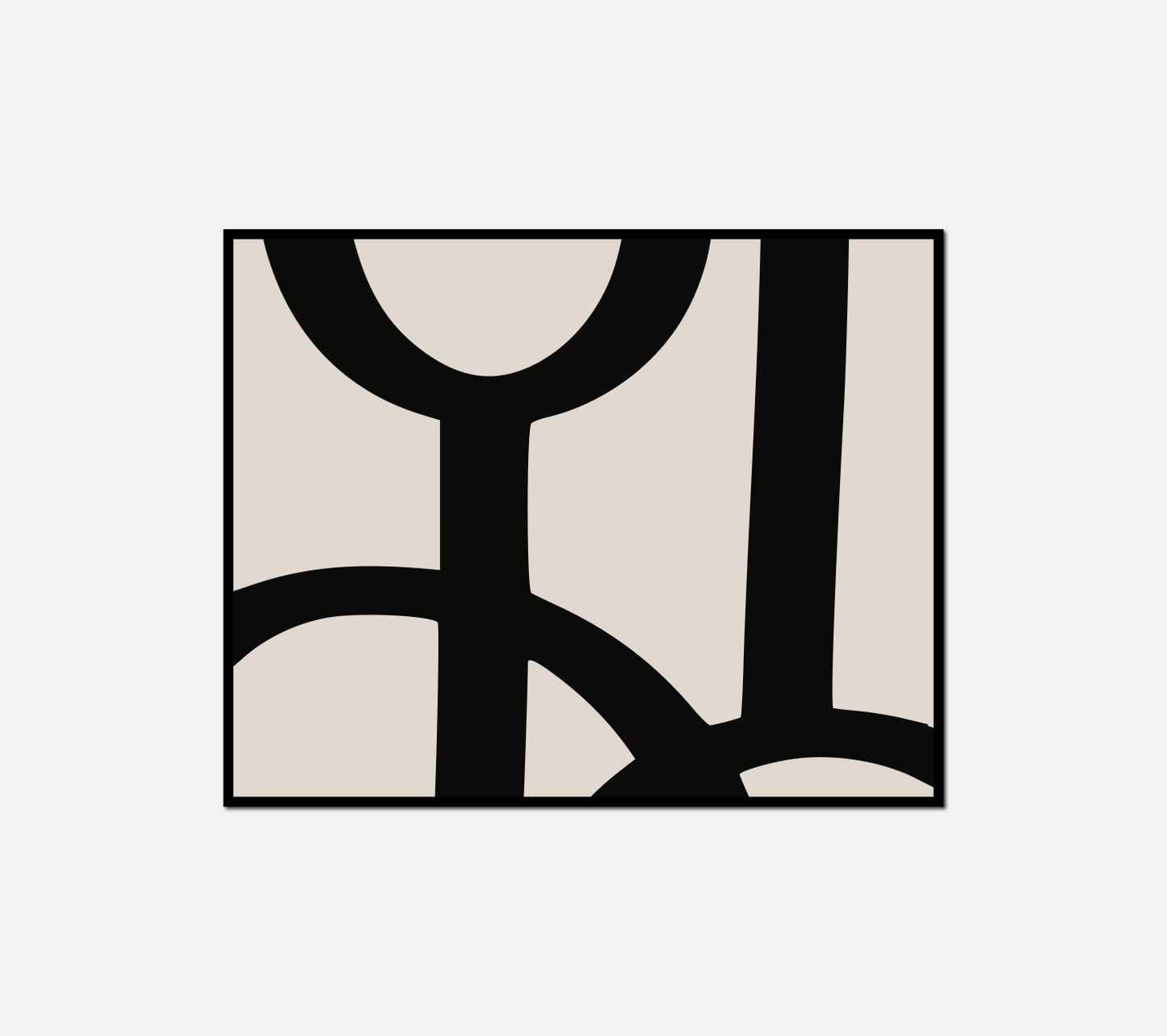 black white black white painting