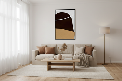 brown white painting