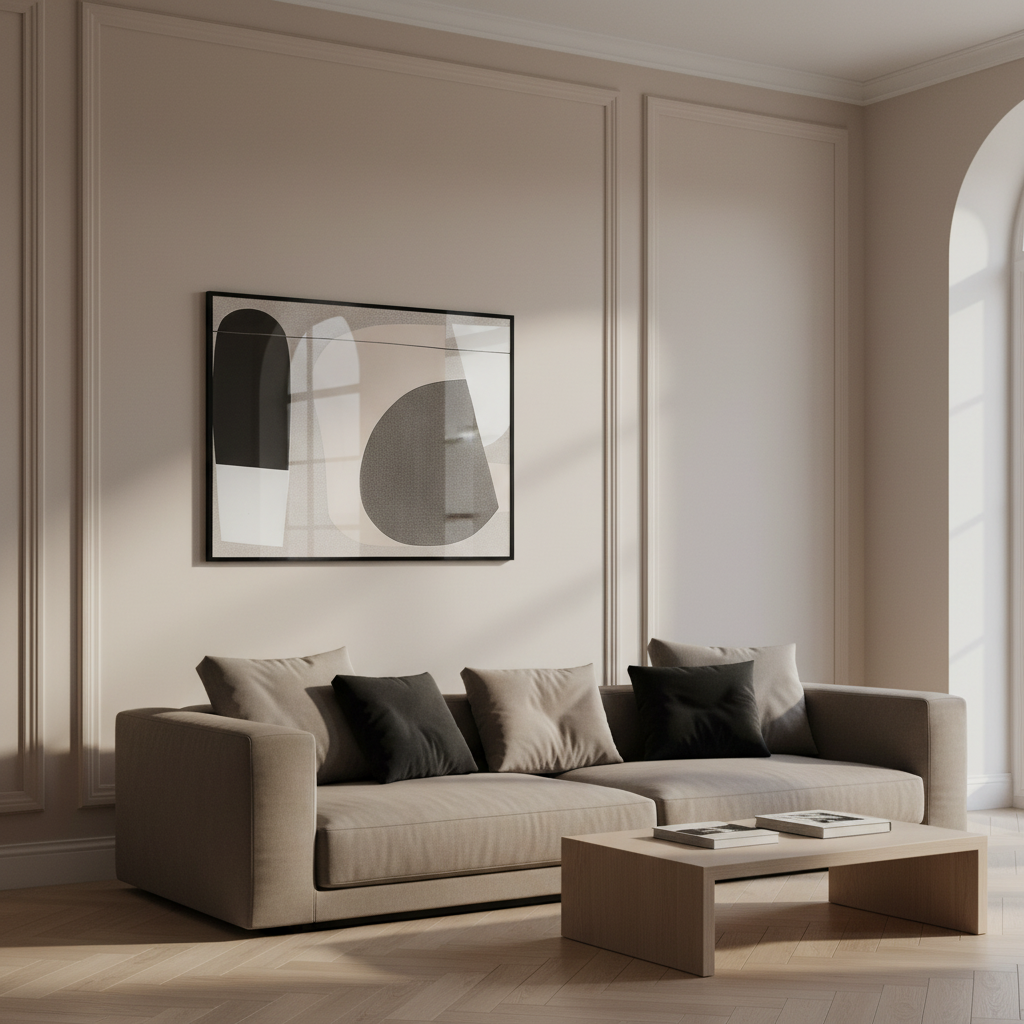 Painting black white design