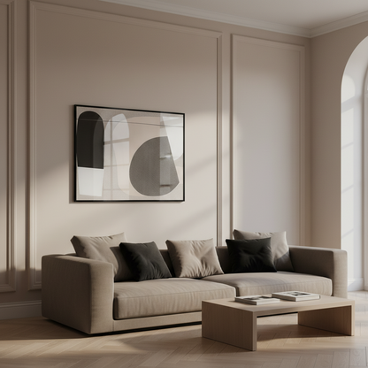 Painting black white design