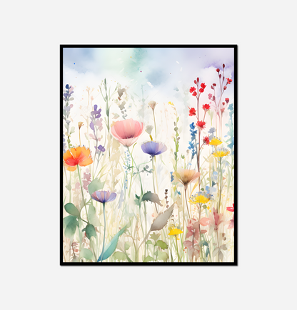 Painting field flowers