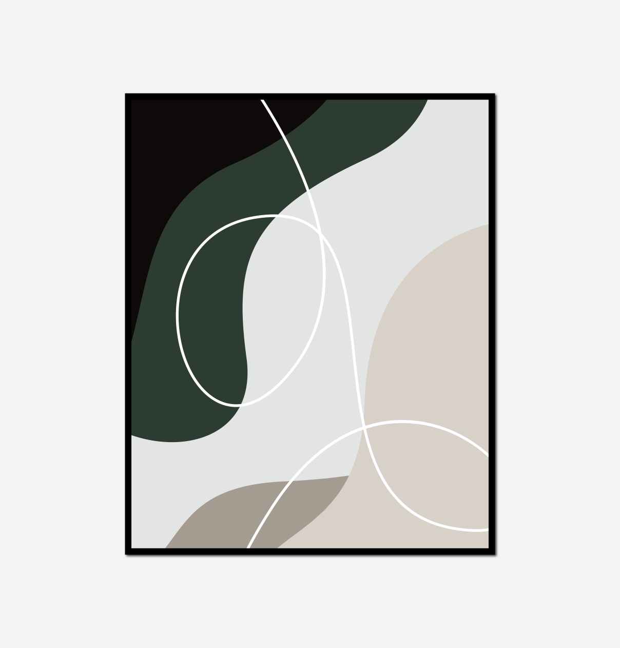 close painting black