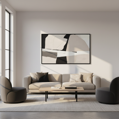 Painting black white design