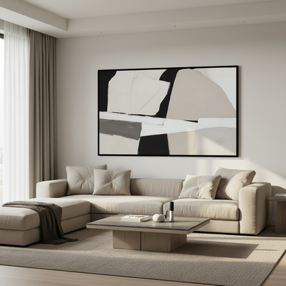 Painting black white design