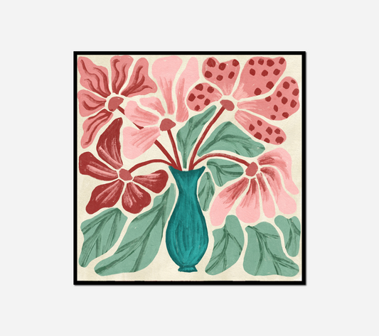 painting vase flowers