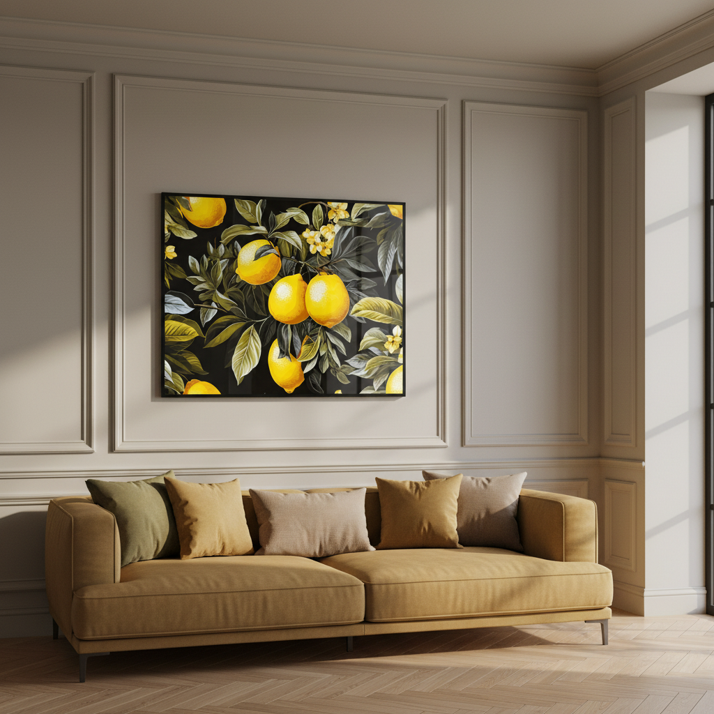 Painting lemons tree
