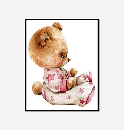 Teddy bear sitting pillow