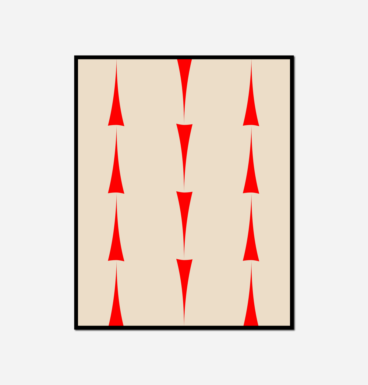 red white geometric pattern