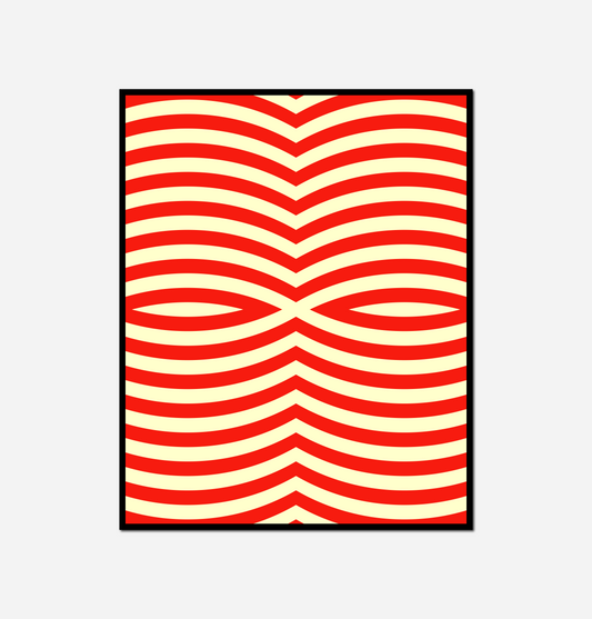 close red white striped pattern white