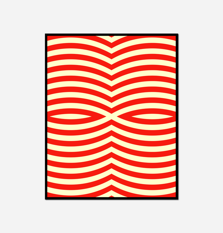 close red white striped pattern white