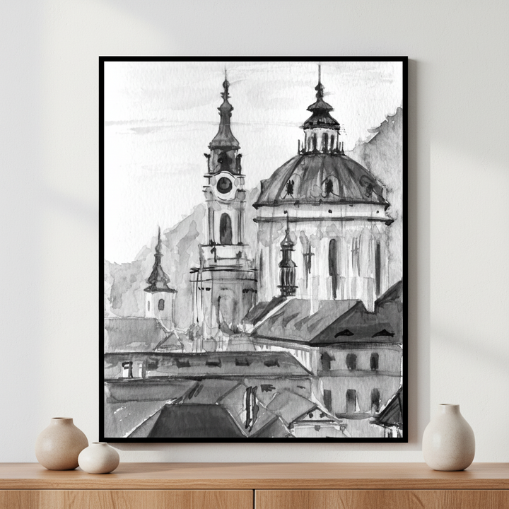 Black white city