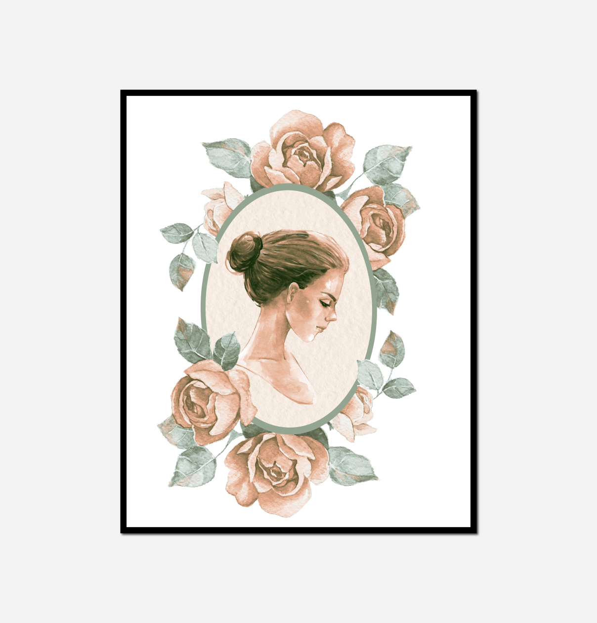 painting man fishing beach group people