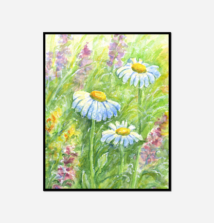 Painting flowers trees