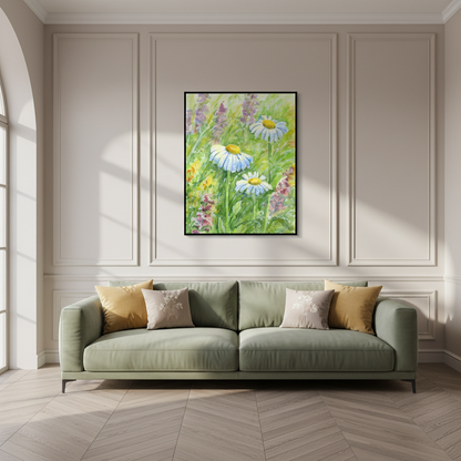 Painting flowers trees