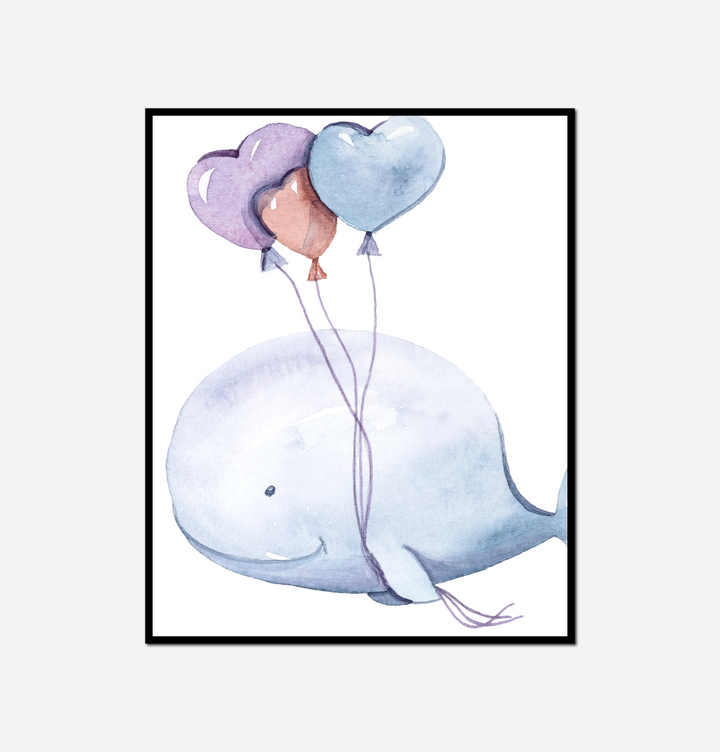 whale balloons floating