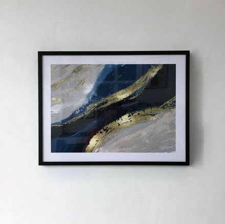 Luxury blue gold