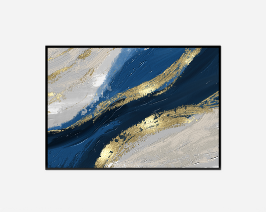 Luxury blue gold