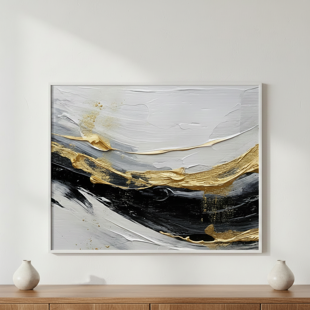 Black Gold Painting