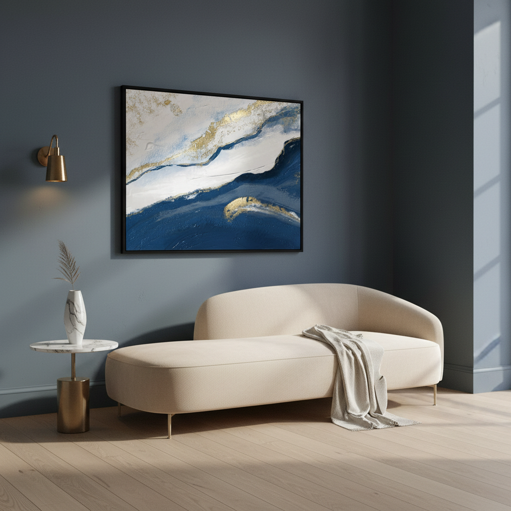 Blue Painting Luxury