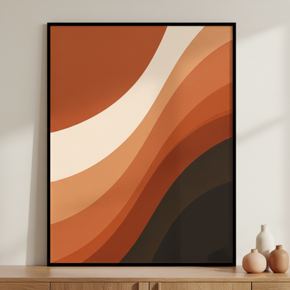 Orang wave Abstract